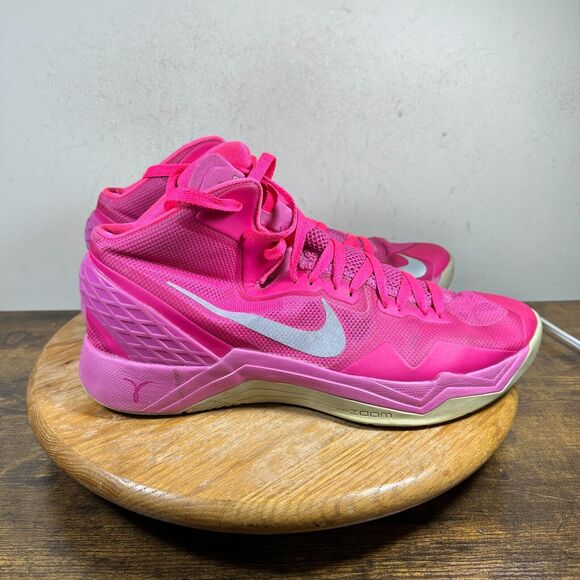 Nike‎ Zoom Hyperdisruptor Think Pink 548180-601 Shoe Sneakers Men's Size 12 - Picture 1 of 8